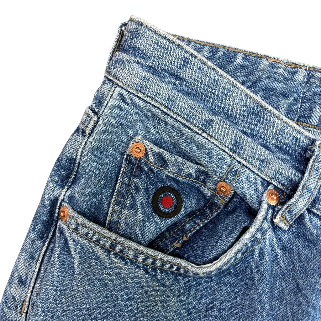 Zara x Rhuigi Distressed Denim Mid Wash