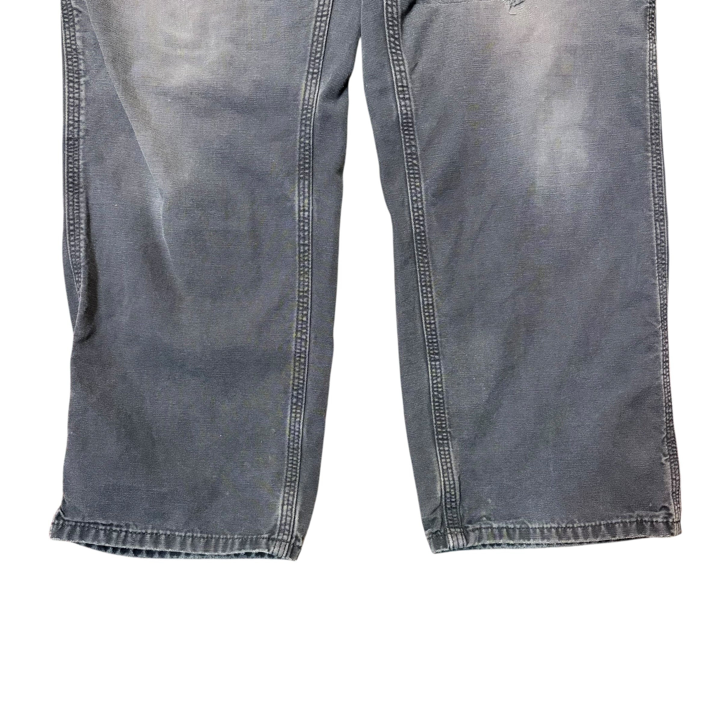 Vintage Carhartt Loose Fit Carpenter Pants Faded Black