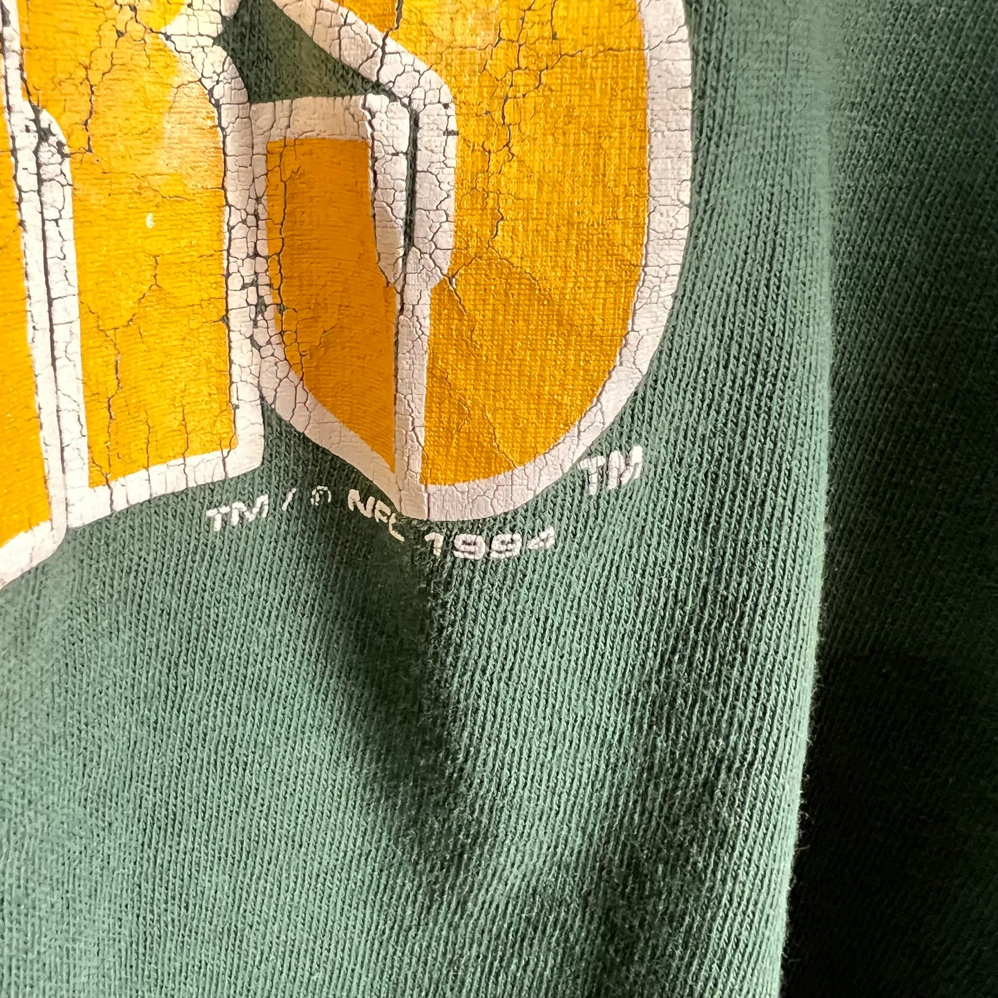 1994 Green Bay Packers Arch Logo Tee Green