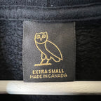 OVO Maple Leaf Logo Hoodie Black