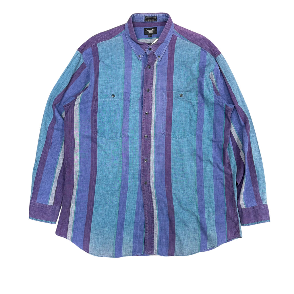 Christian Dior Monsieur Dress Shirt Multi Colour Stripes