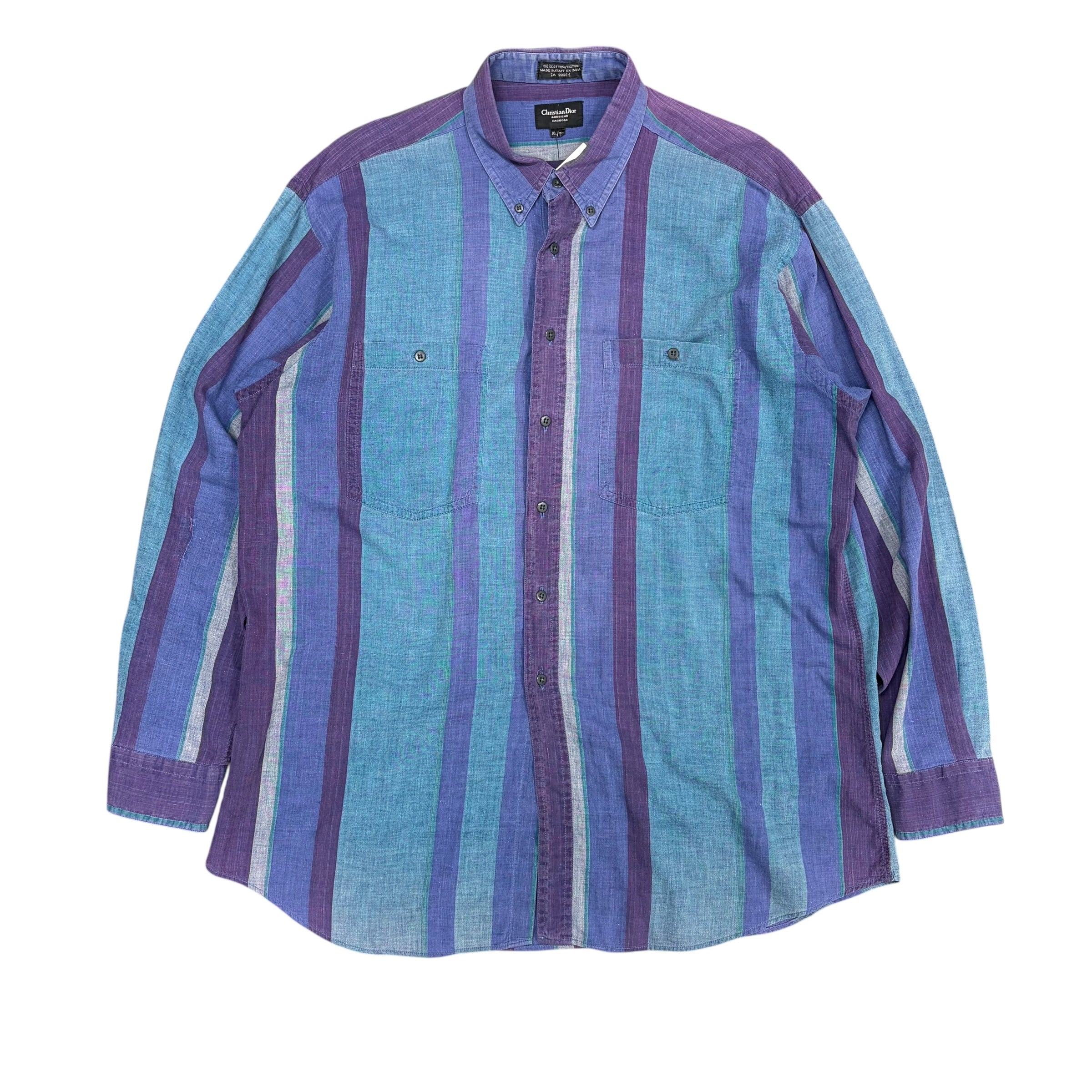 Christian Dior Monsieur Dress Shirt Multi Colour Stripes