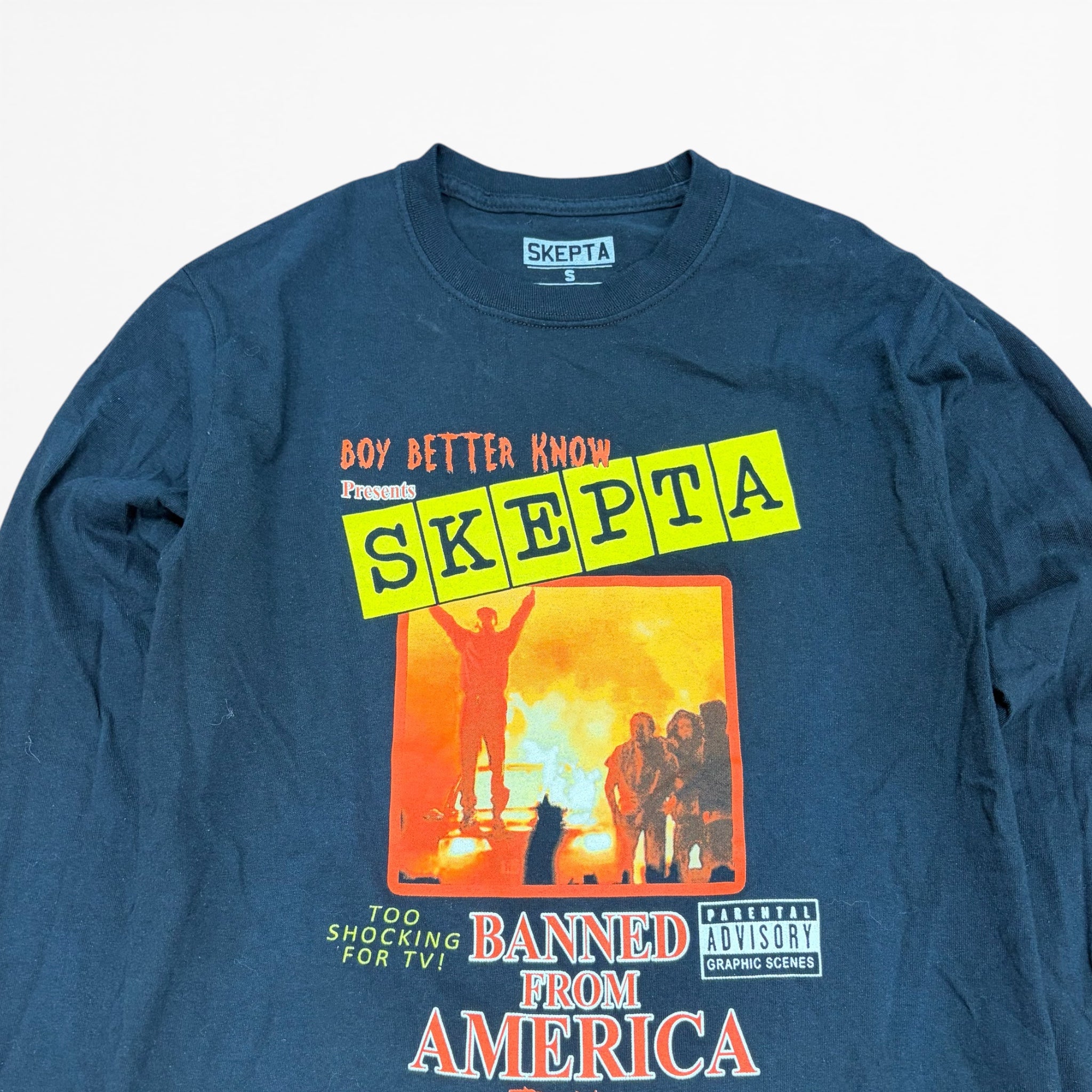 Vintage Skepta “Banned From America” Tour Longsleeve Black
