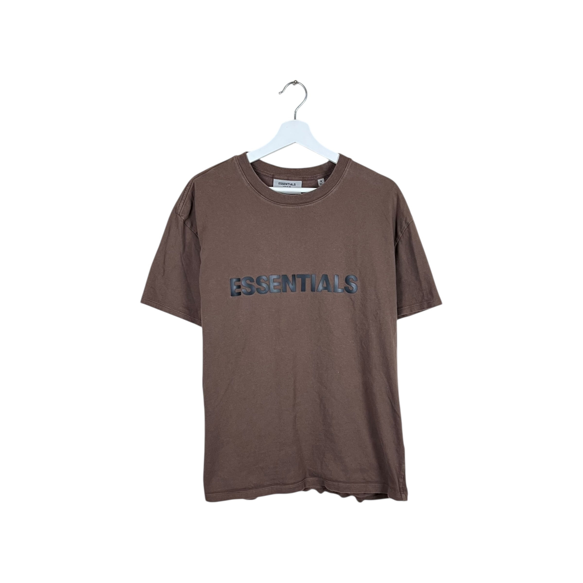 Essentials Appliqué Logo Tee Brown