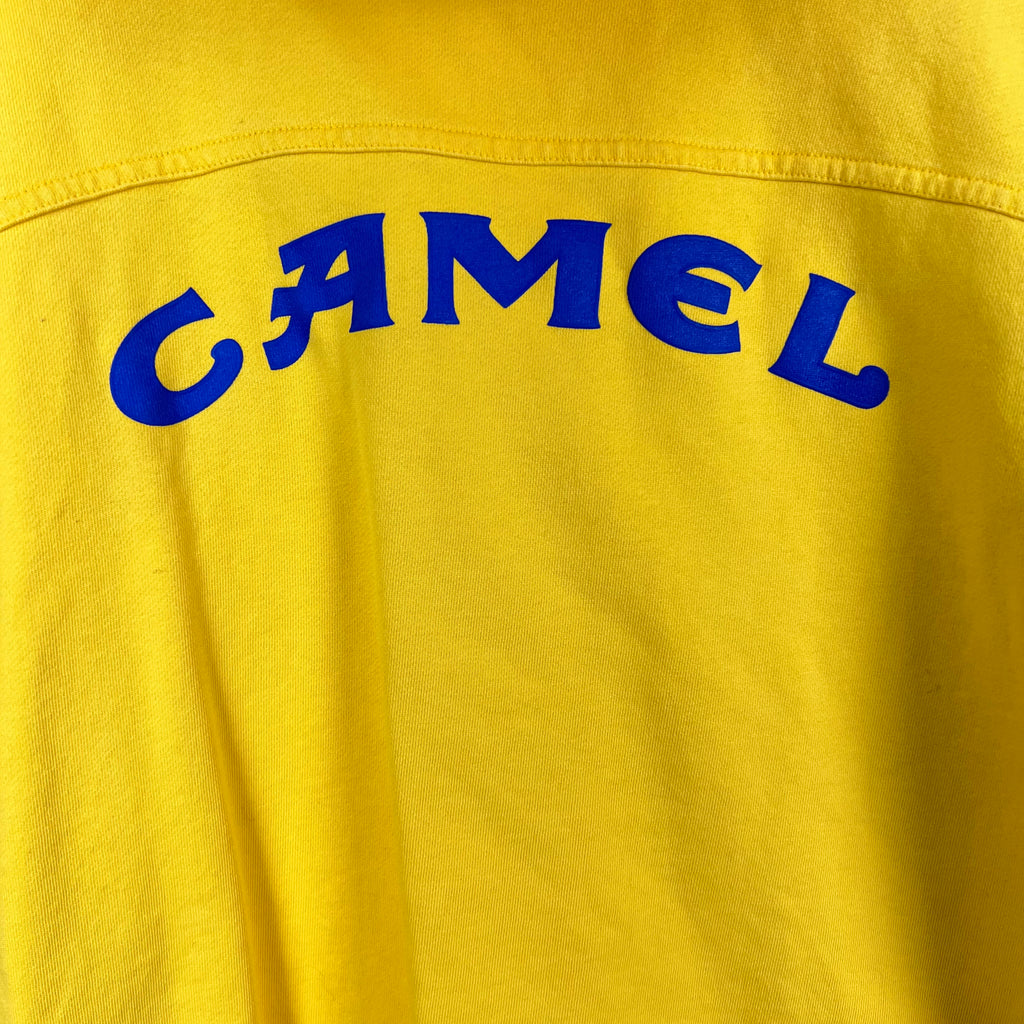 Vintage Camel Cigarettes Arch Logo Hoodie Yellow
