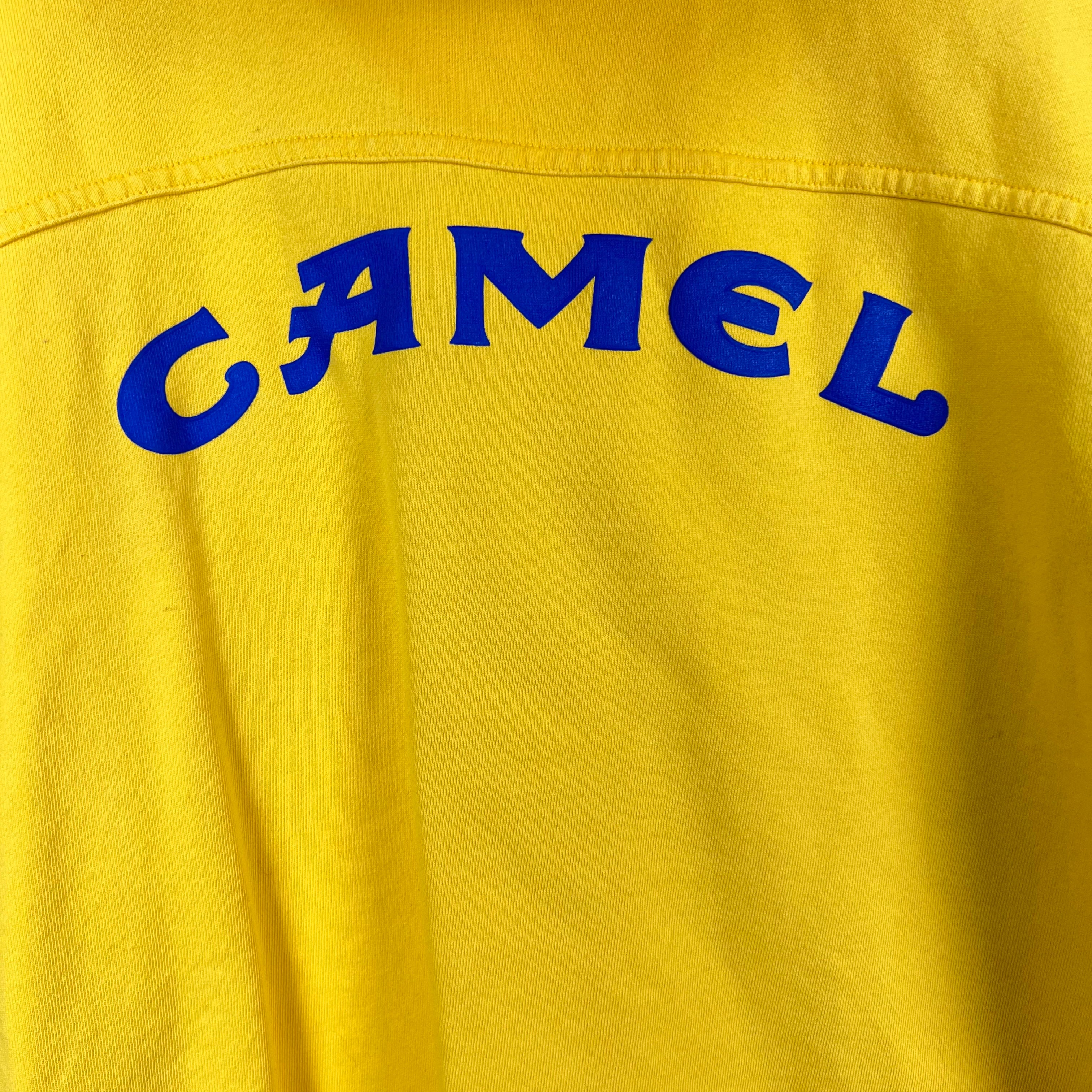 Vintage Camel Cigarettes Arch Logo Hoodie Yellow