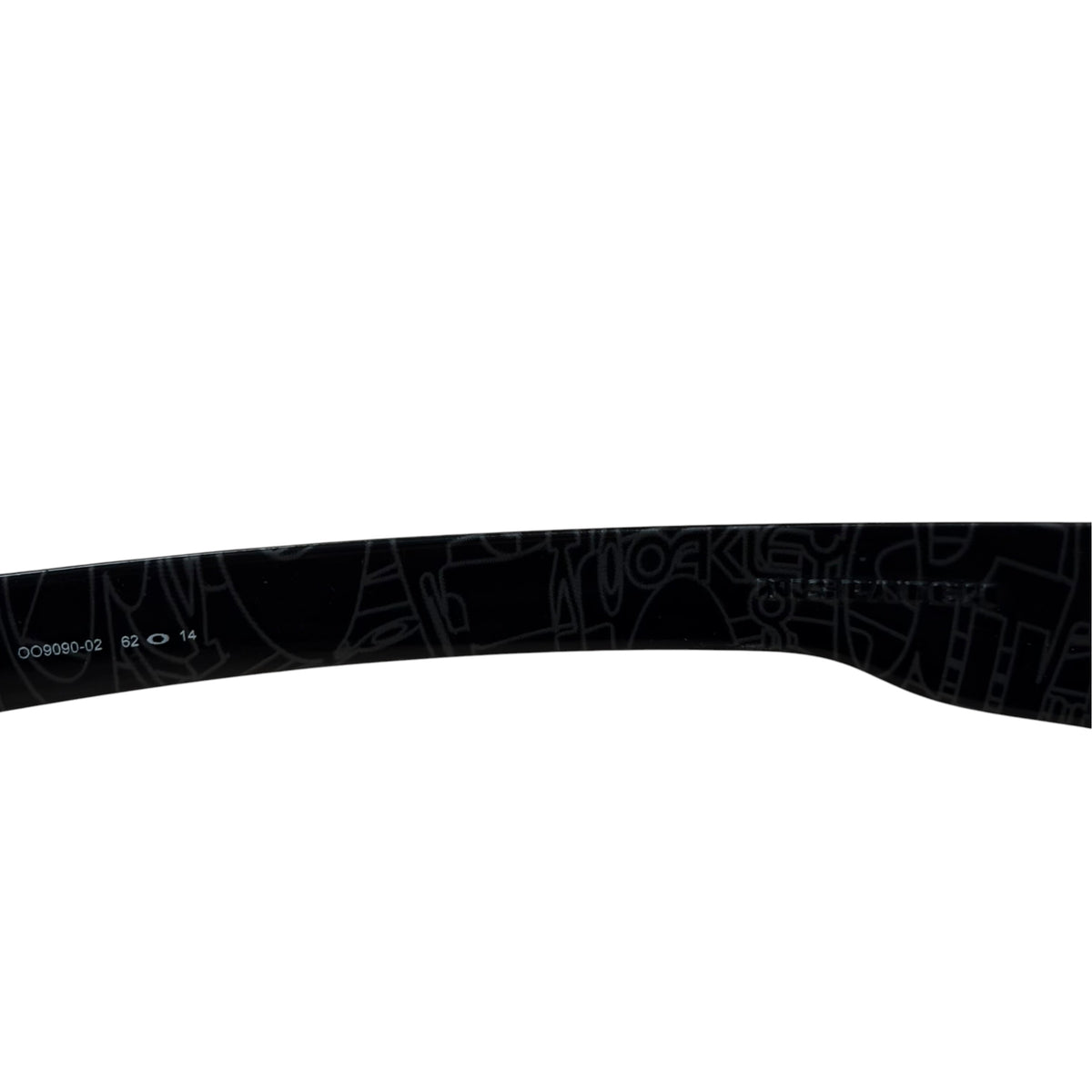 Oakley Dispatch Polarized Ghost Text Sunglasses Black