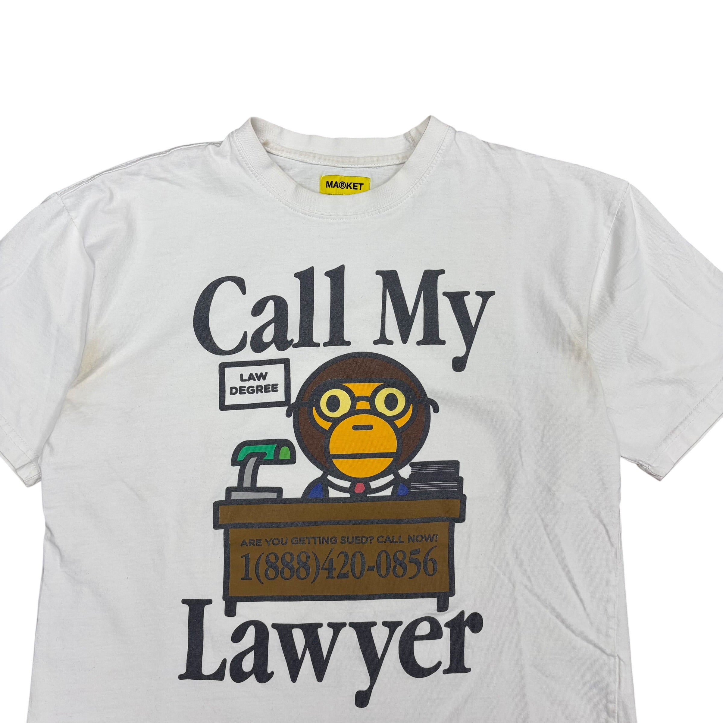 Bape x Market “Call My Milo” Tee White