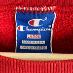 Vintage 80’s Champion University Of South Dakota Crest Crewneck Red