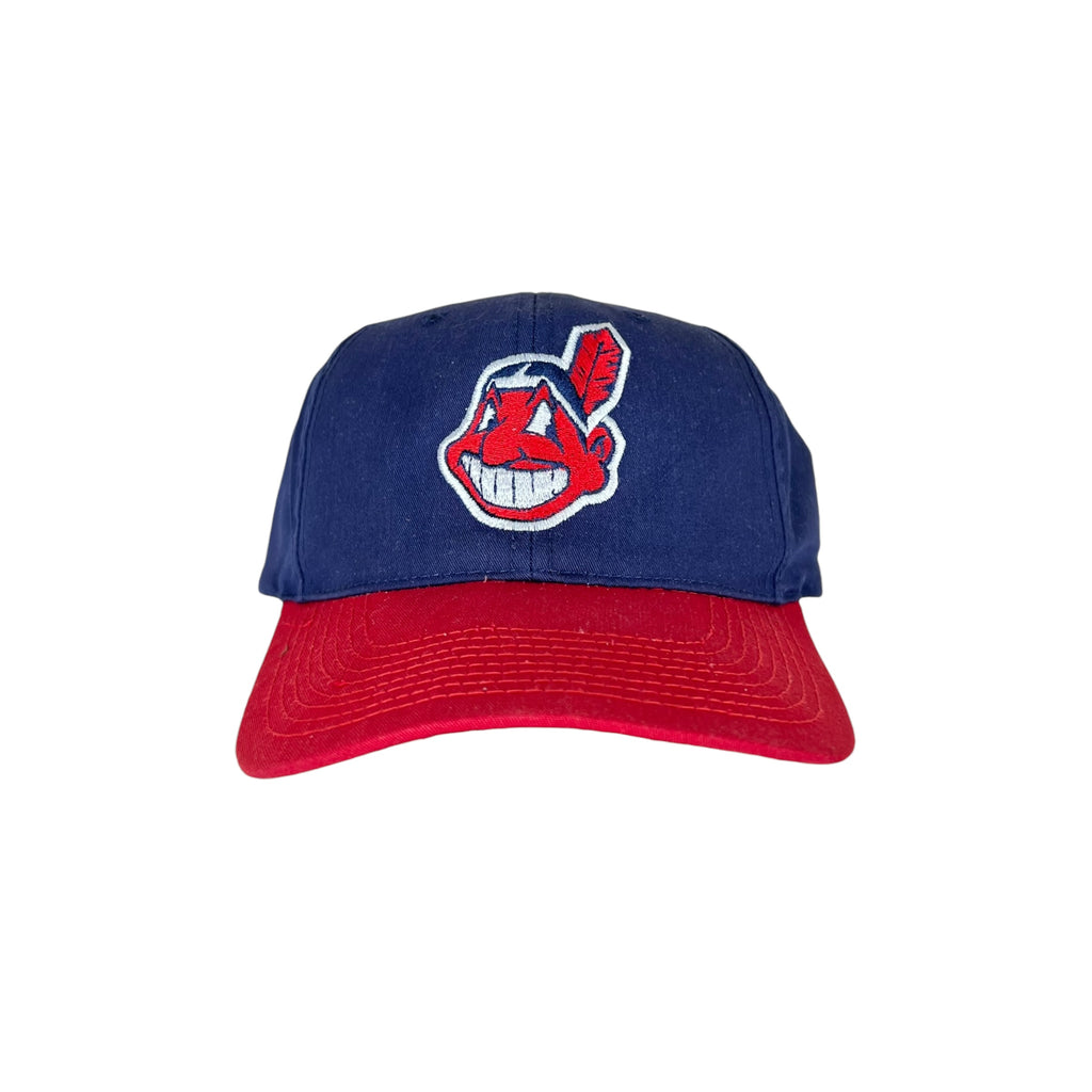 Vintage G-Cap MLB Cleveland Indians Big Logo SnapBack Navy