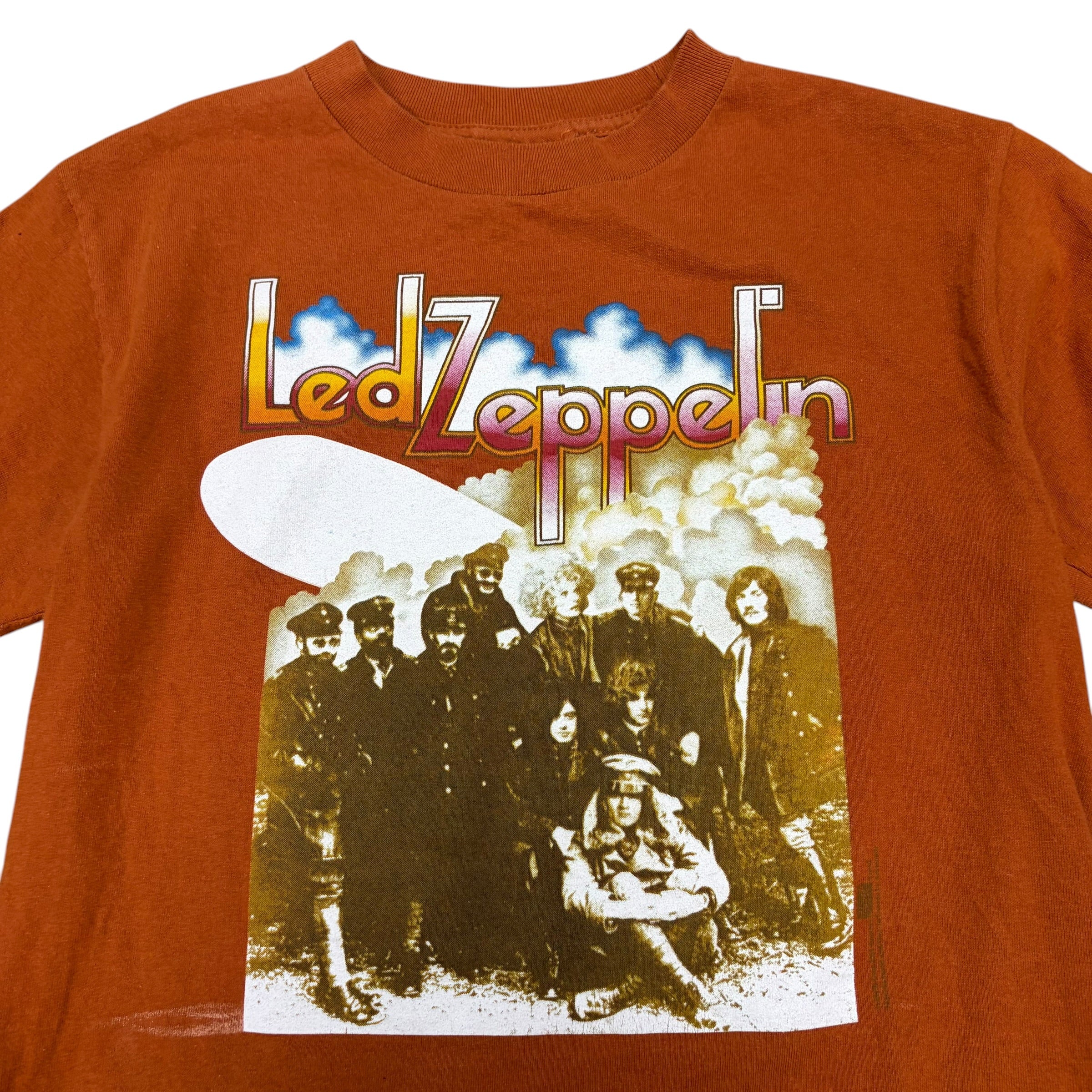 Vintage Artimonde Led Zeppelin Album Cover Tee Burnt Orange