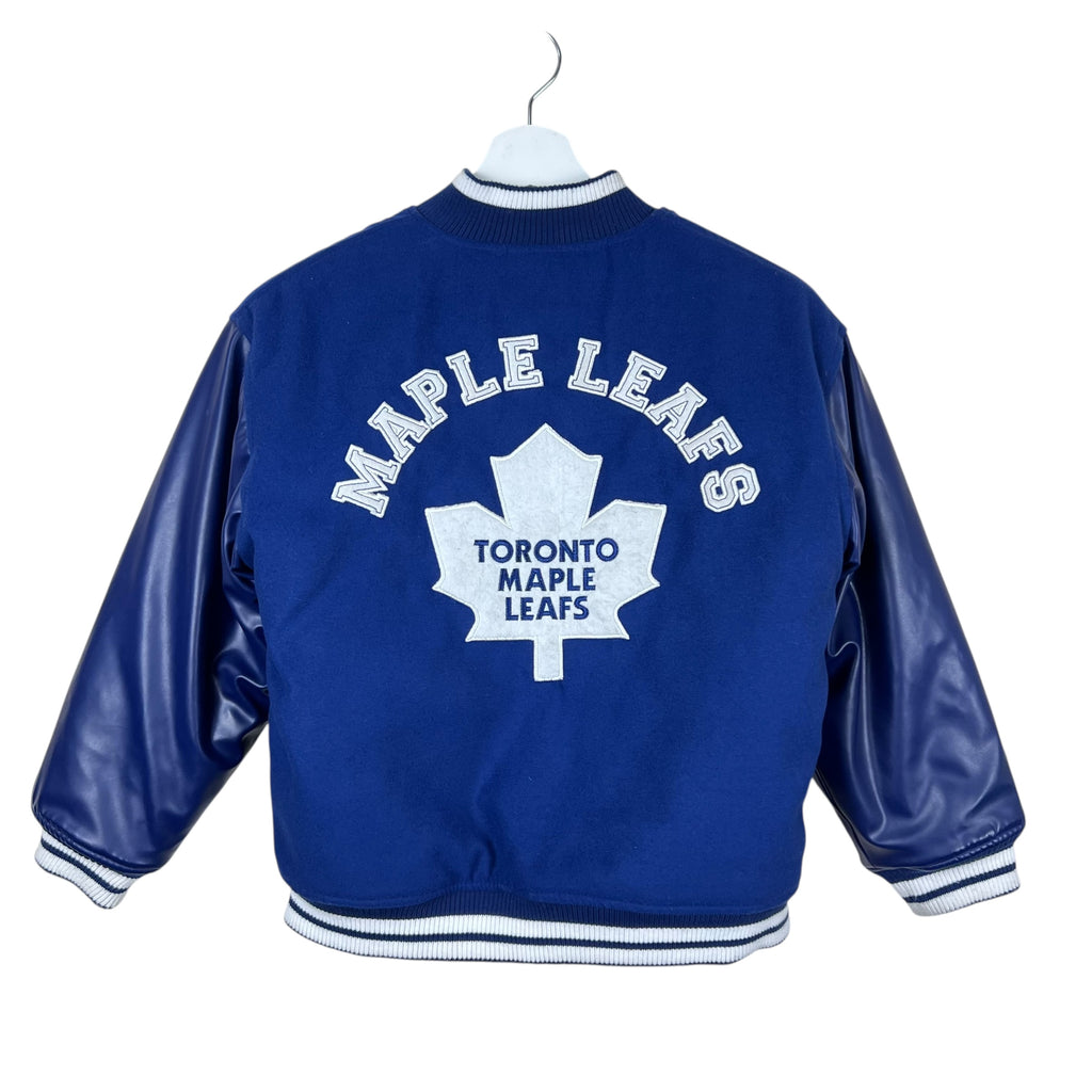 Vintage Mighty Mac Youth NHL Toronto Maple Leaf Logo Bomber Jacket