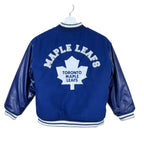 Vintage Mighty Mac Youth NHL Toronto Maple Leaf Logo Bomber Jacket