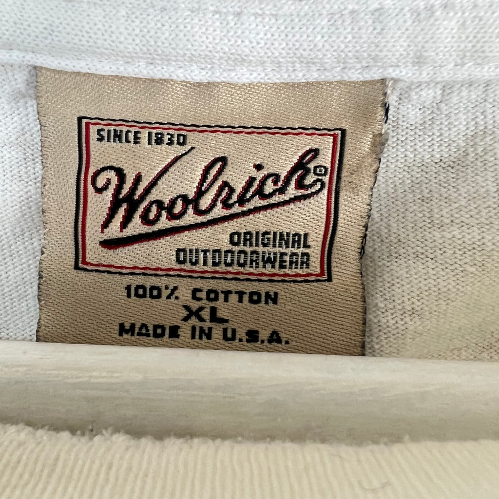 Vintage Woolrich Promo Tee Thrashed White