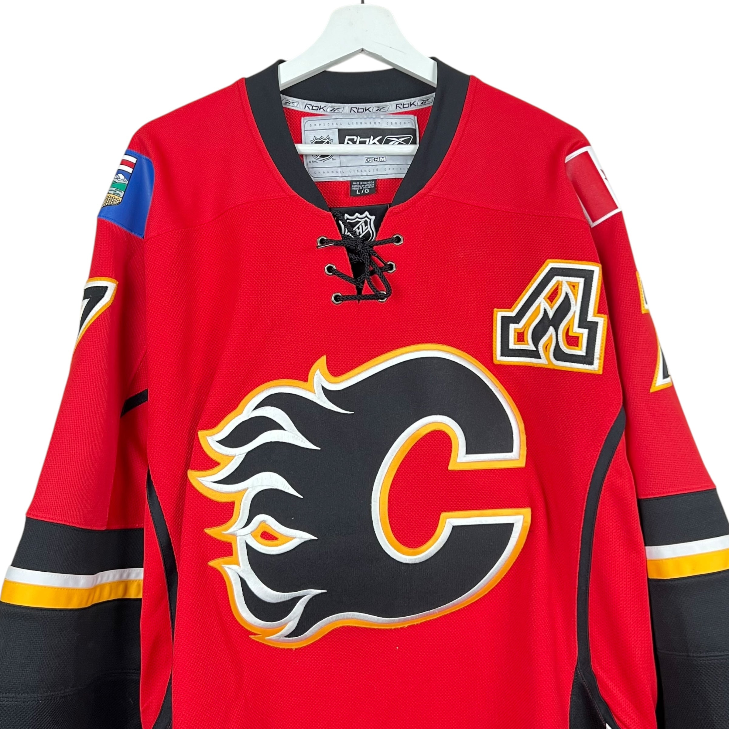 Vintage Reebok Calgary Flames Todd Bertuzzi Away Jersey