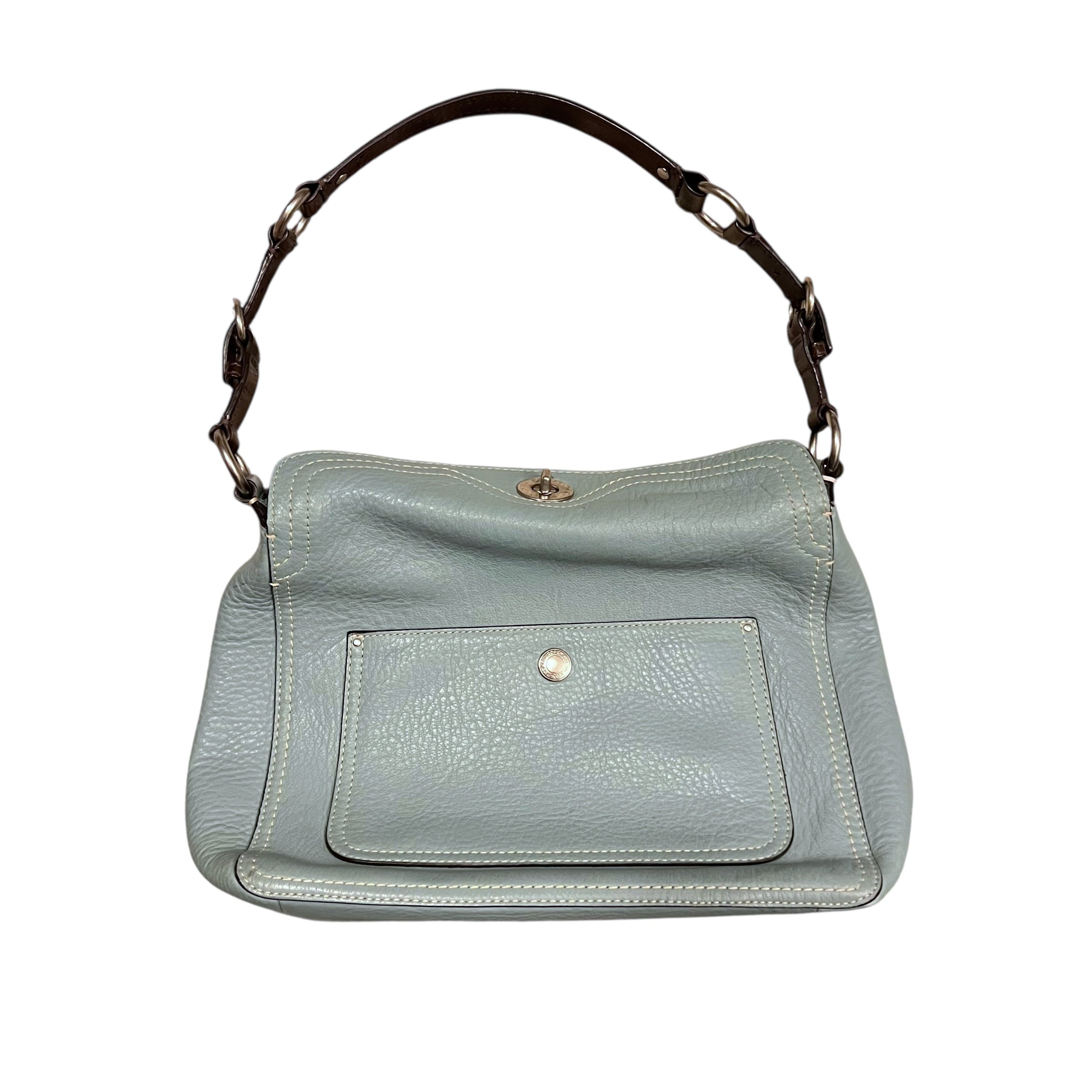 Coach Chelsea Tumbled Leather Hobo Bag Teal
