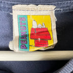 Vintage Peanuts Snoopy Motorcyle Tee Light Navy