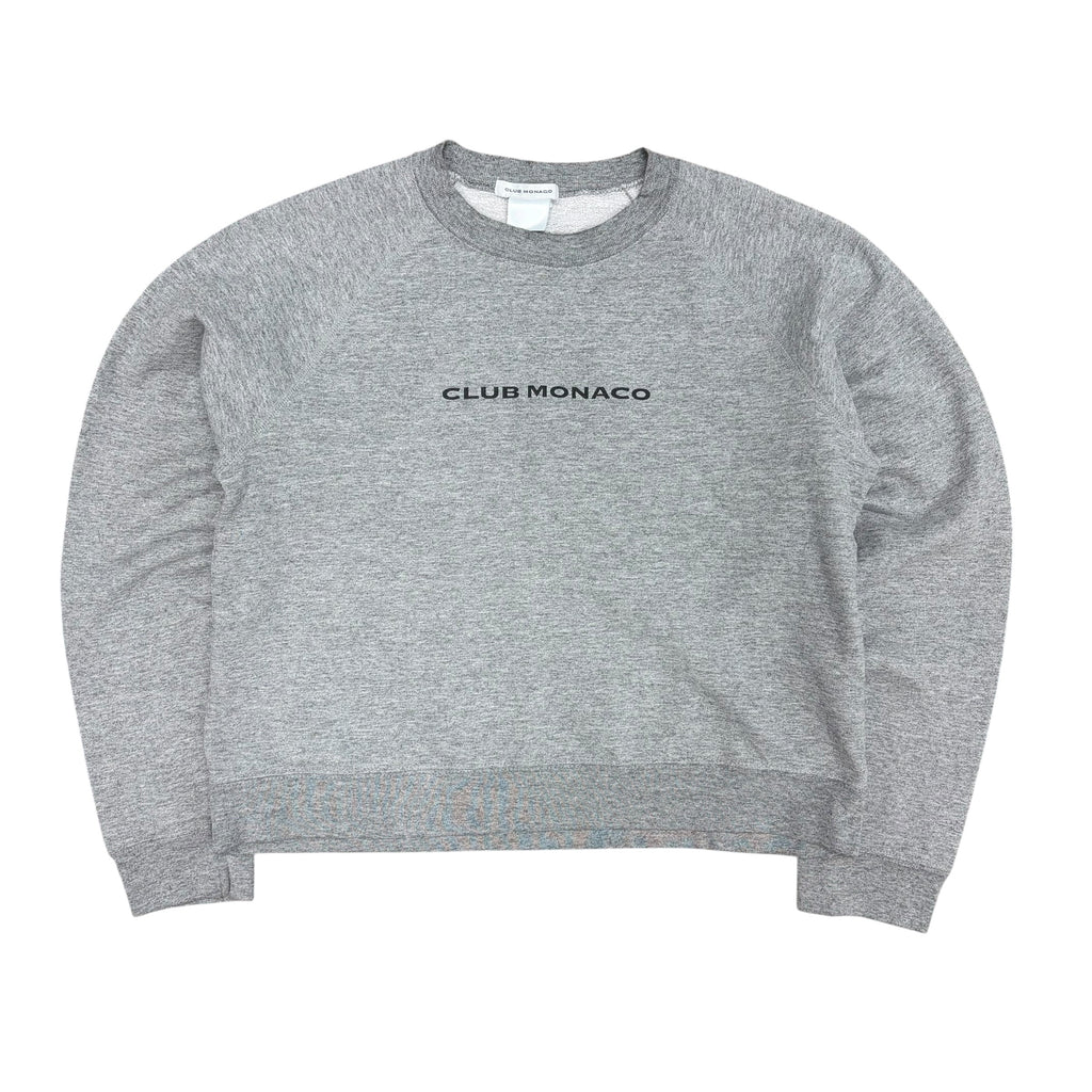 Vintage Club Monaco Women’s Spellout Crewneck Grey