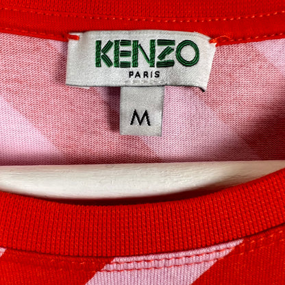 Kenzo Women’s Striped Logo Tee Paprika Red