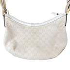 Gucci Women’s Shoulder Monogram Bag Cream/White
