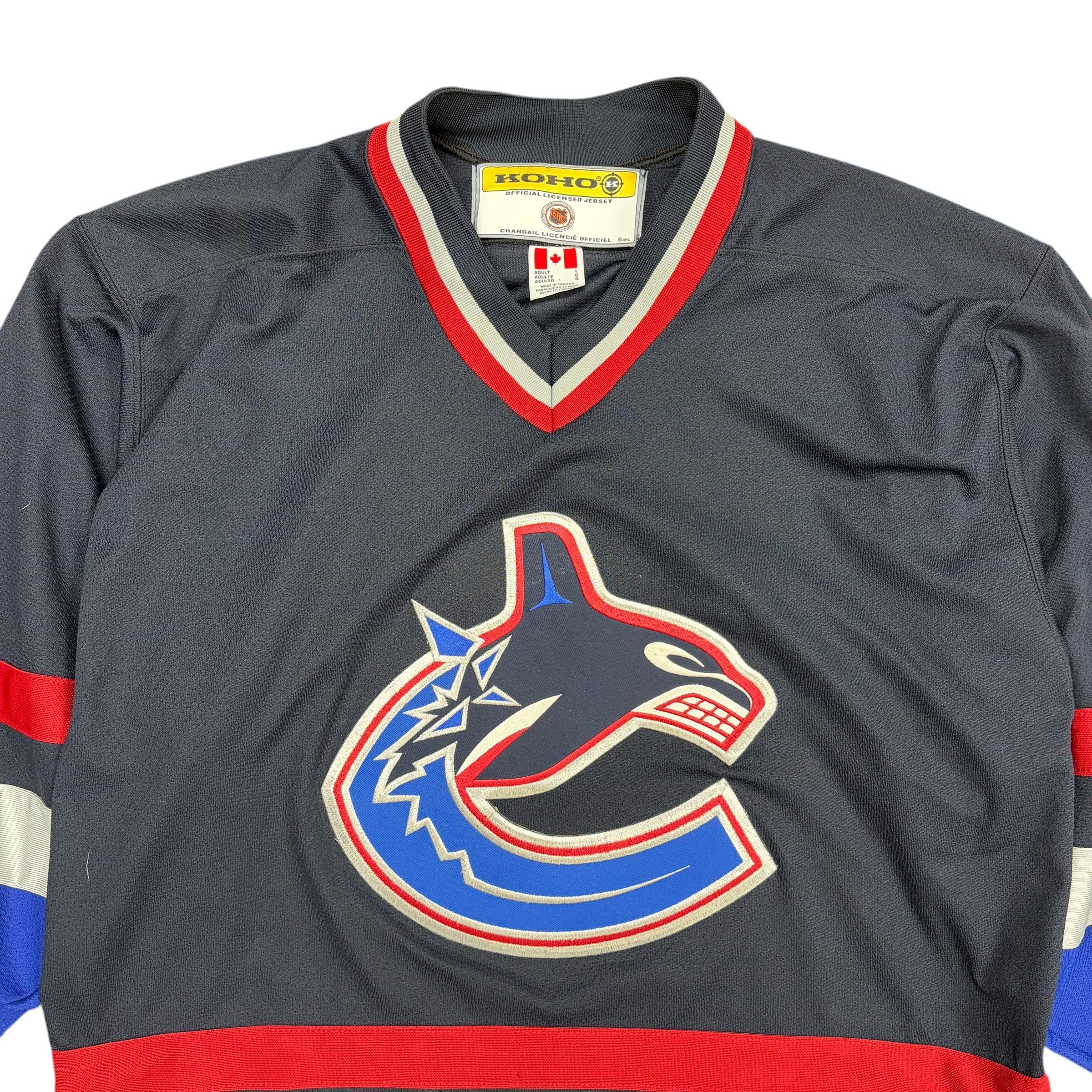 Vintage KOHO NHL Vancouver Canucks Blank Away Jersey