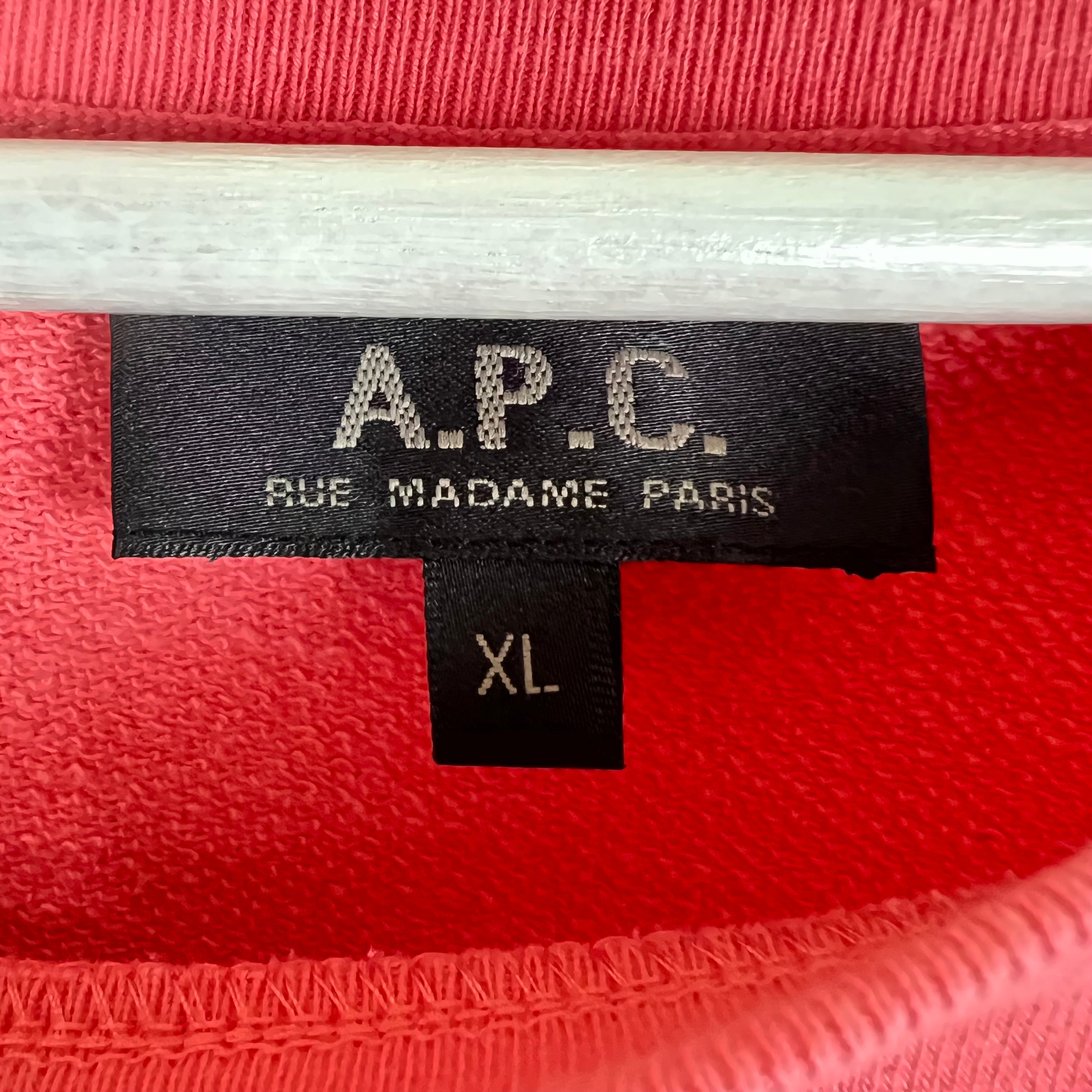 A.P.C. Cotton Crewneck Salmon