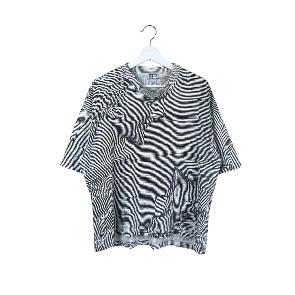 Vintage Marithé Francois Girbaud Abstract Faces Art Tee White