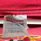 1996 NFL Kansas City Chiefs Spellout Tee Red