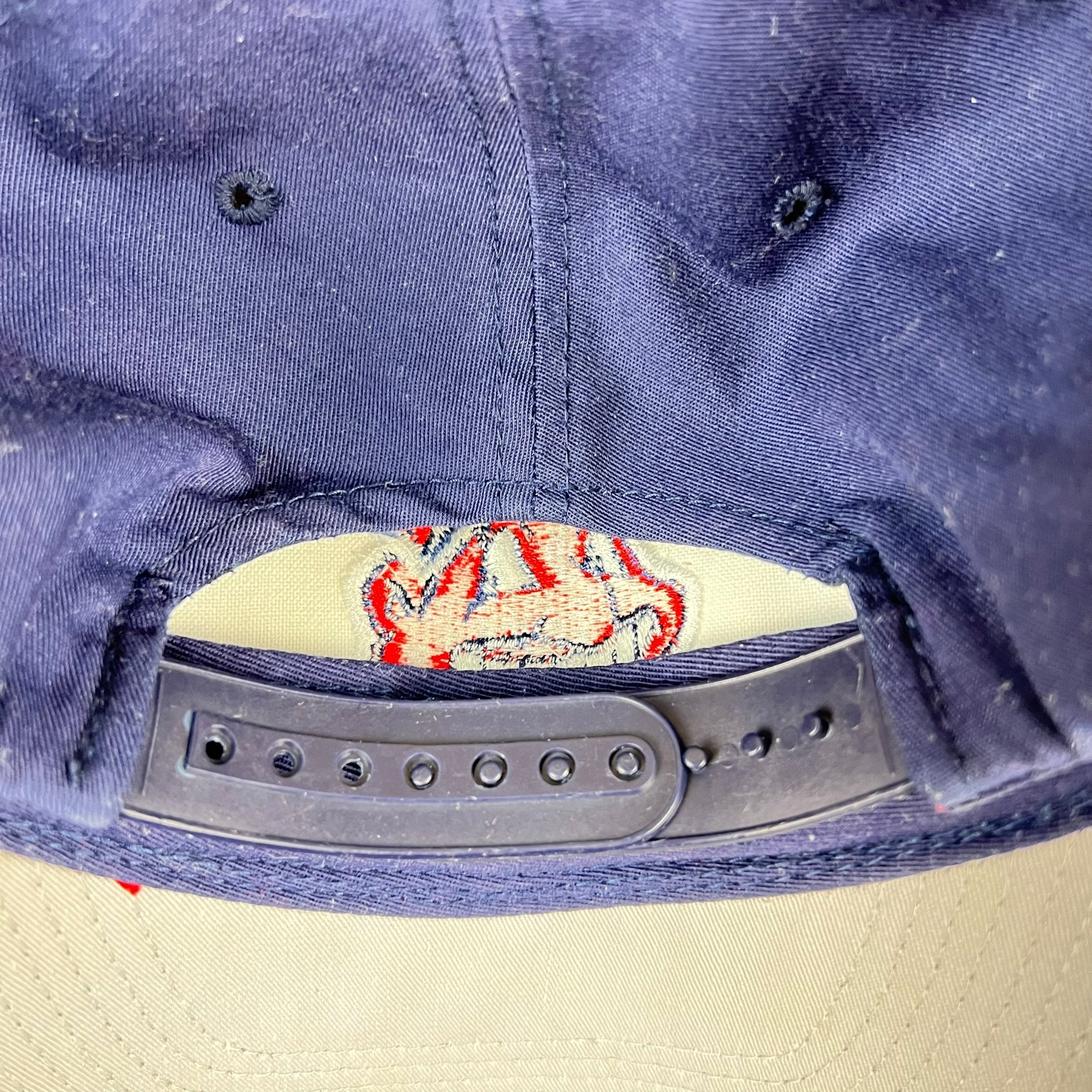 Vintage G-Cap MLB Cleveland Indians Big Logo SnapBack Navy