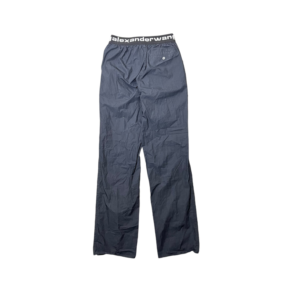 Alexander Wang T Logo Elastic Pull On Pants Black