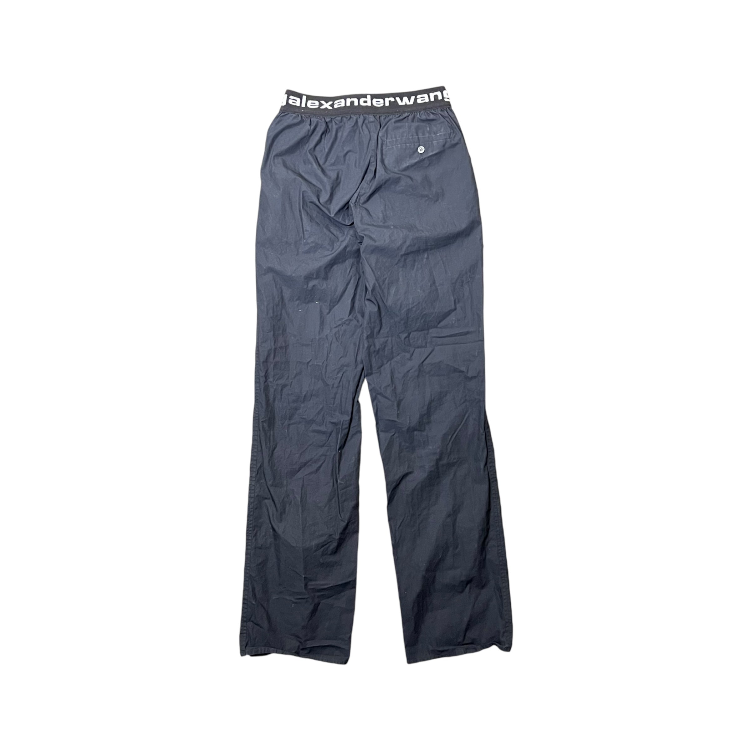 Alexander Wang T Logo Elastic Pull On Pants Black