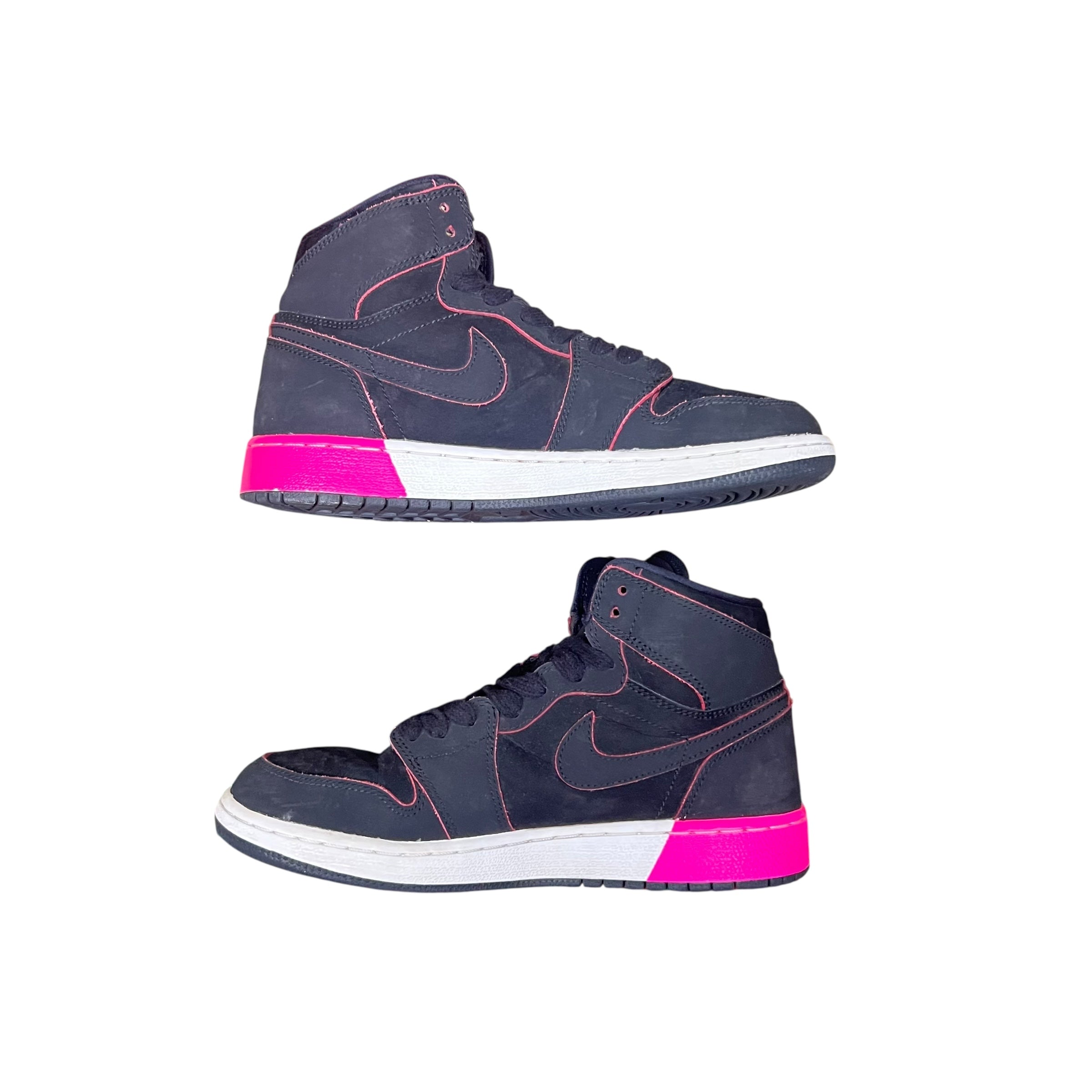 Jordan 1 High Black Hyper Pink White (GS)