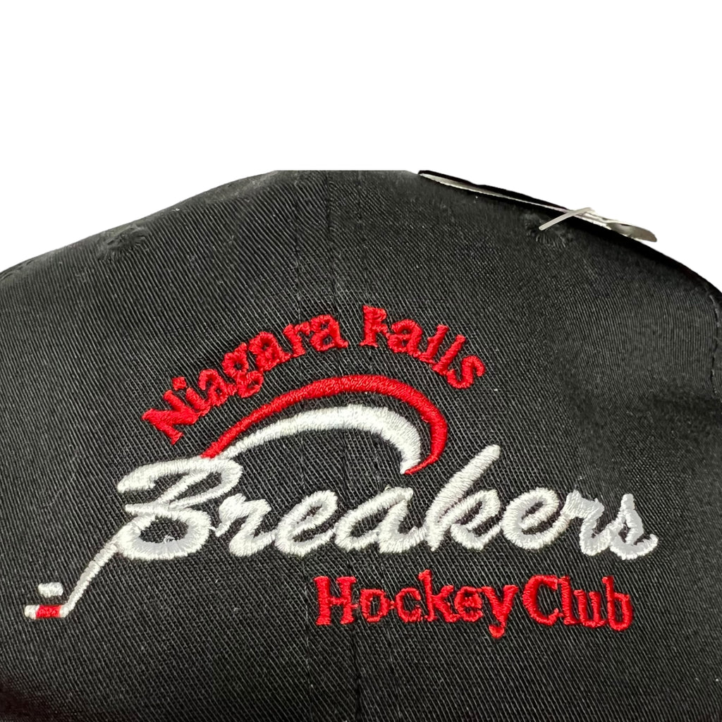 Vintage Starter Niagara Falls Breakers Team Logo SnapBack Black/Red