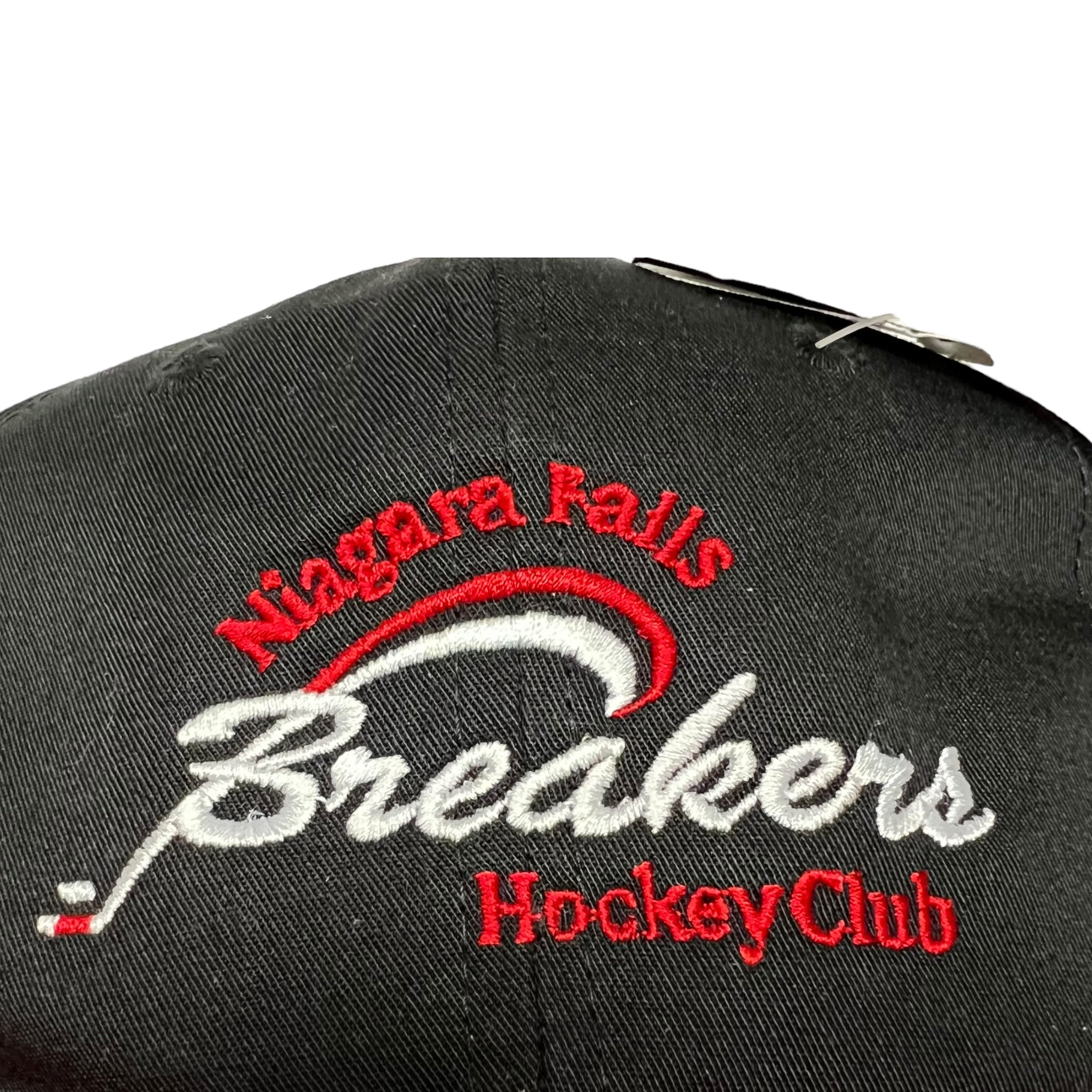 Vintage Starter Niagara Falls Breakers Team Logo SnapBack Black/Red