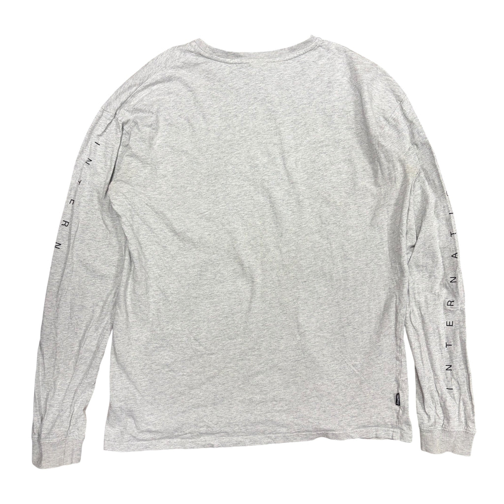 Stussy Worldwide International Longsleeve Grey