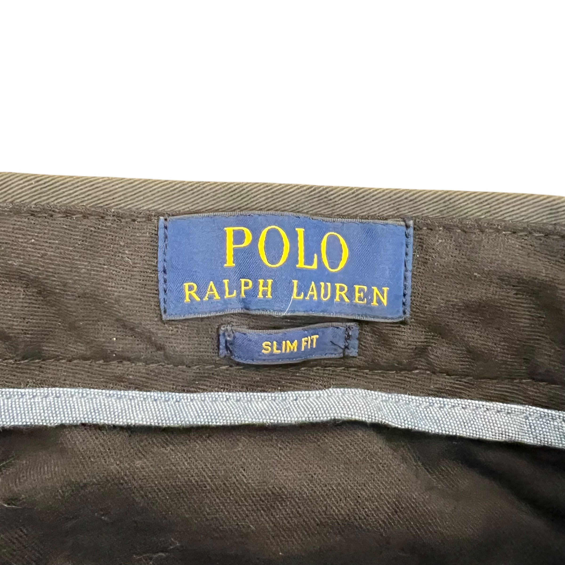 Vintage Polo By Ralph Lauren Slim Fit Embroidered Teddy Bear Pant Grey