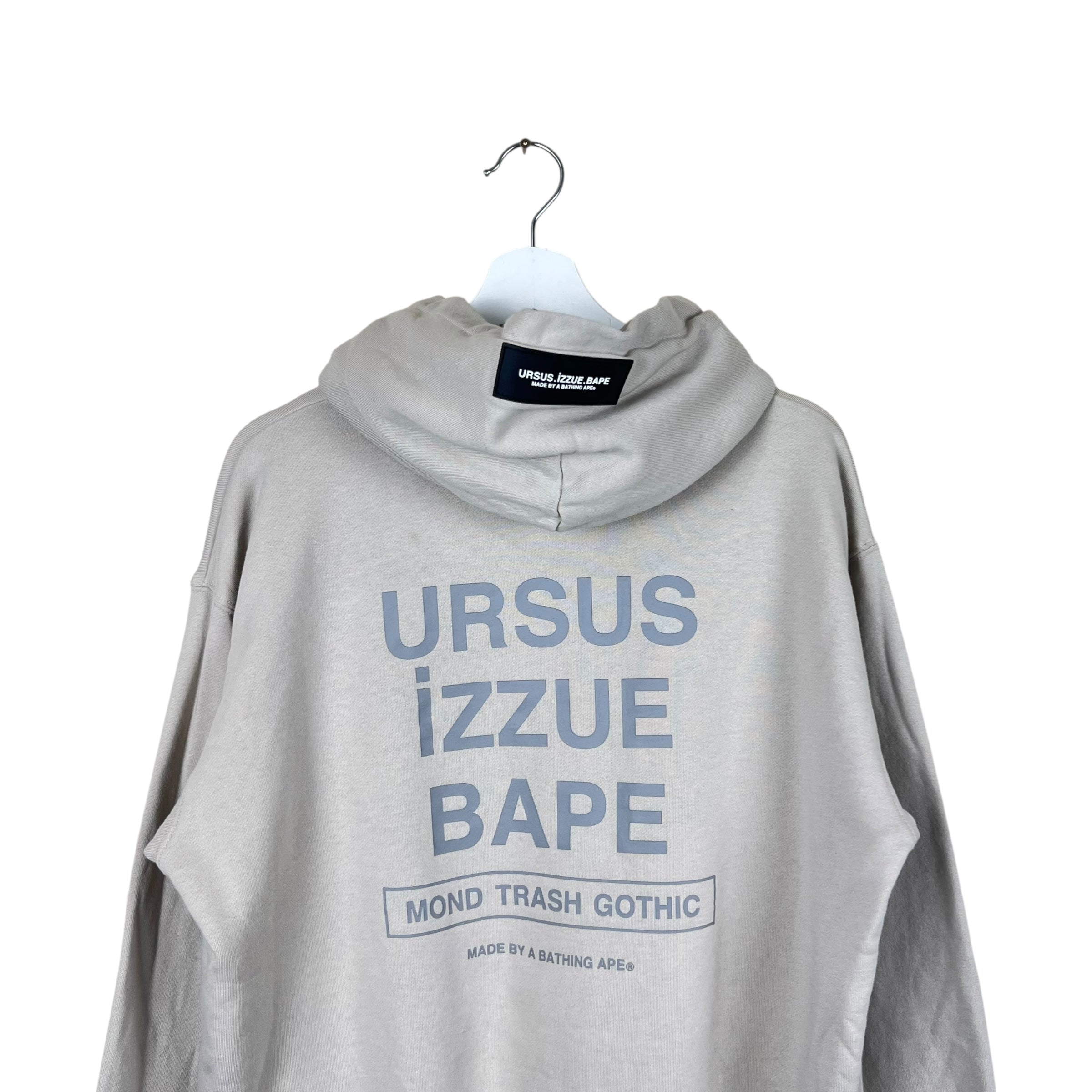 Bape Ursus Izzue Mond Trash Gothic Hoodie Cream