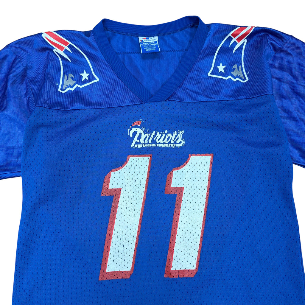 Vintage Champion Youth NFL New England Patriots Drew Bledsoe Away Jersey