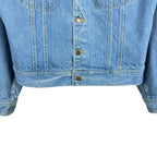 Vintage Lee Rider Blanket Lined Denim Jacket Mid Wash