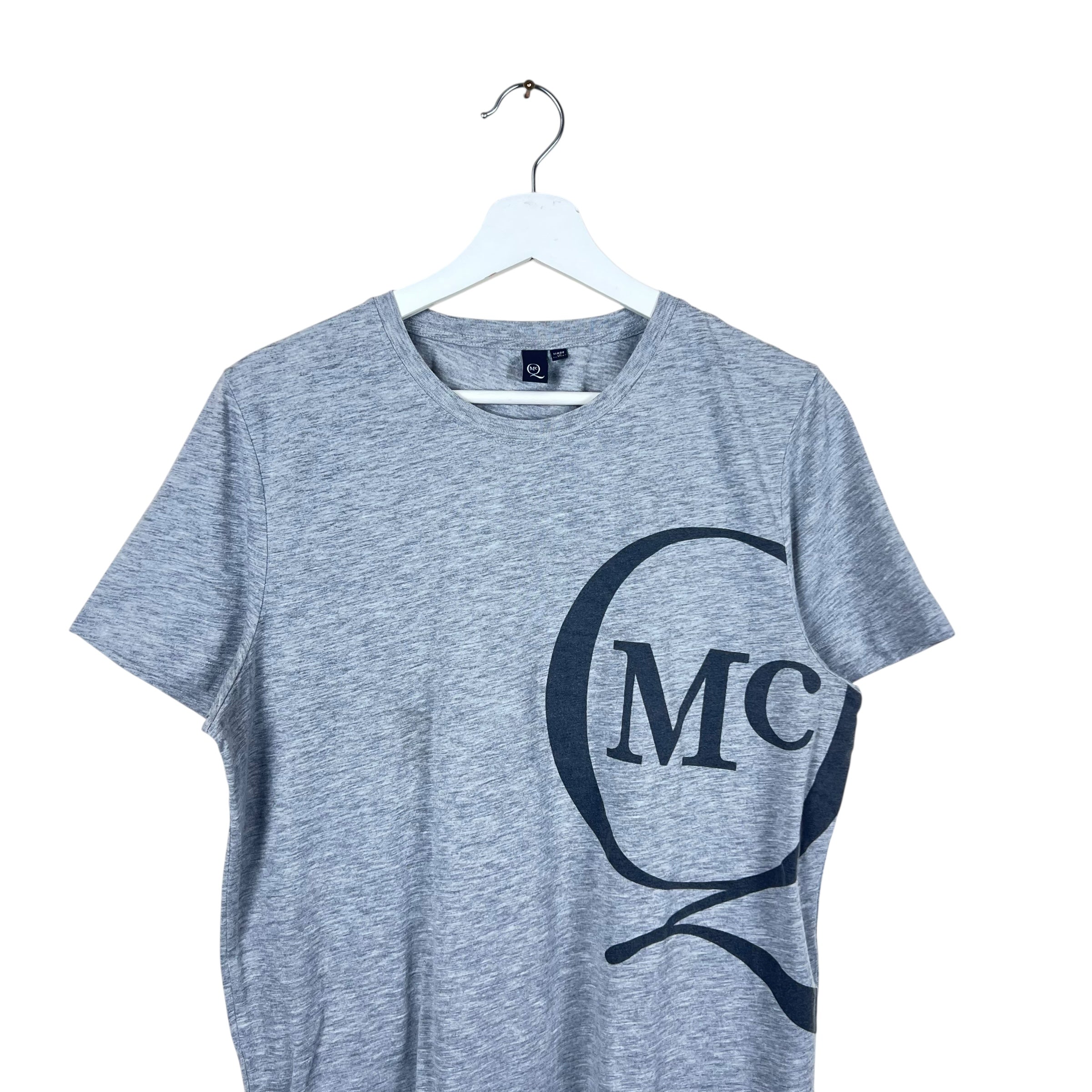 Alexander McQueen Big Logo Tee Grey