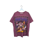 1994 Acme Rugged Taz & Friends Campfire Tee Faded Burgundy