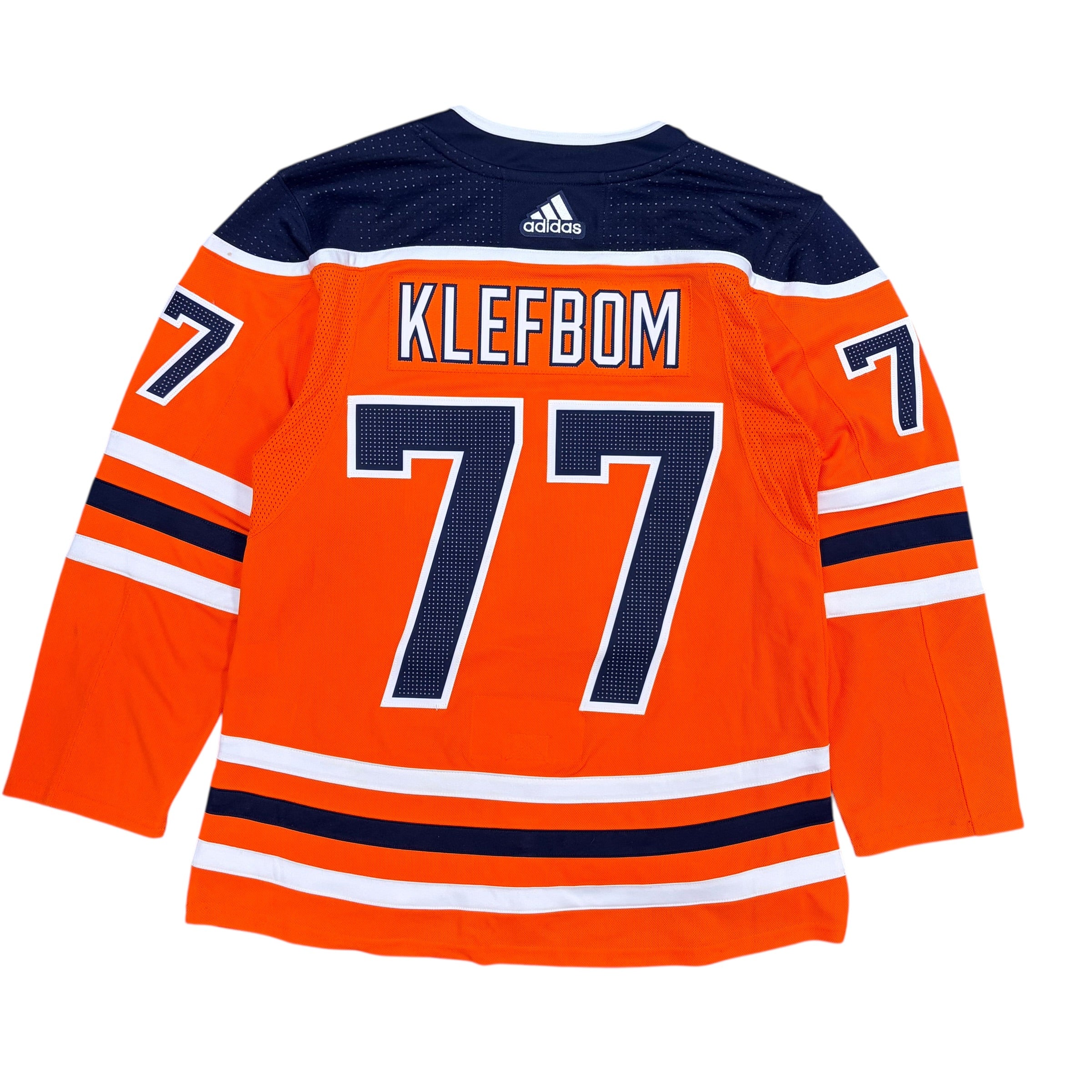 Vintage Adidas NHL Edmonton Oilers Oscar Klefbom Orange Jersey