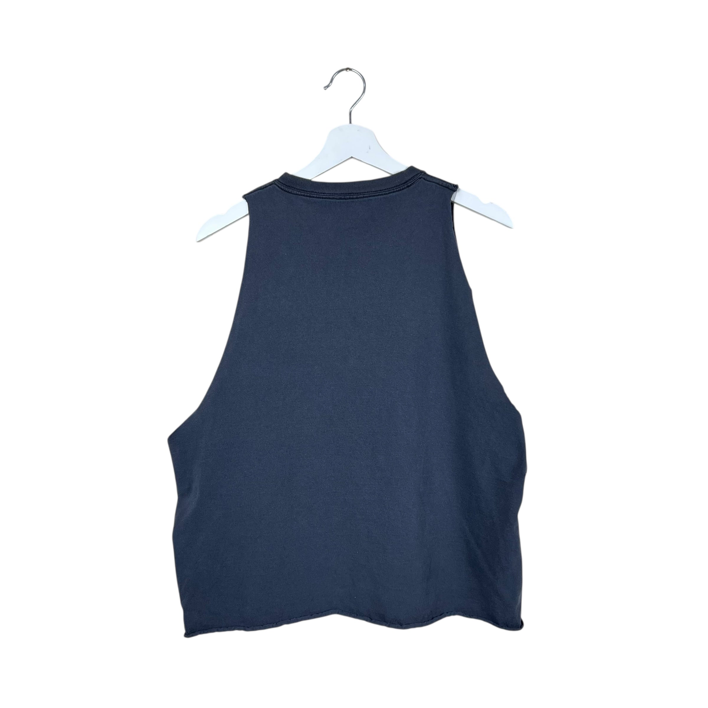 Vintage West Coast Choppers Bandana Skulls Cut Off Tee Black