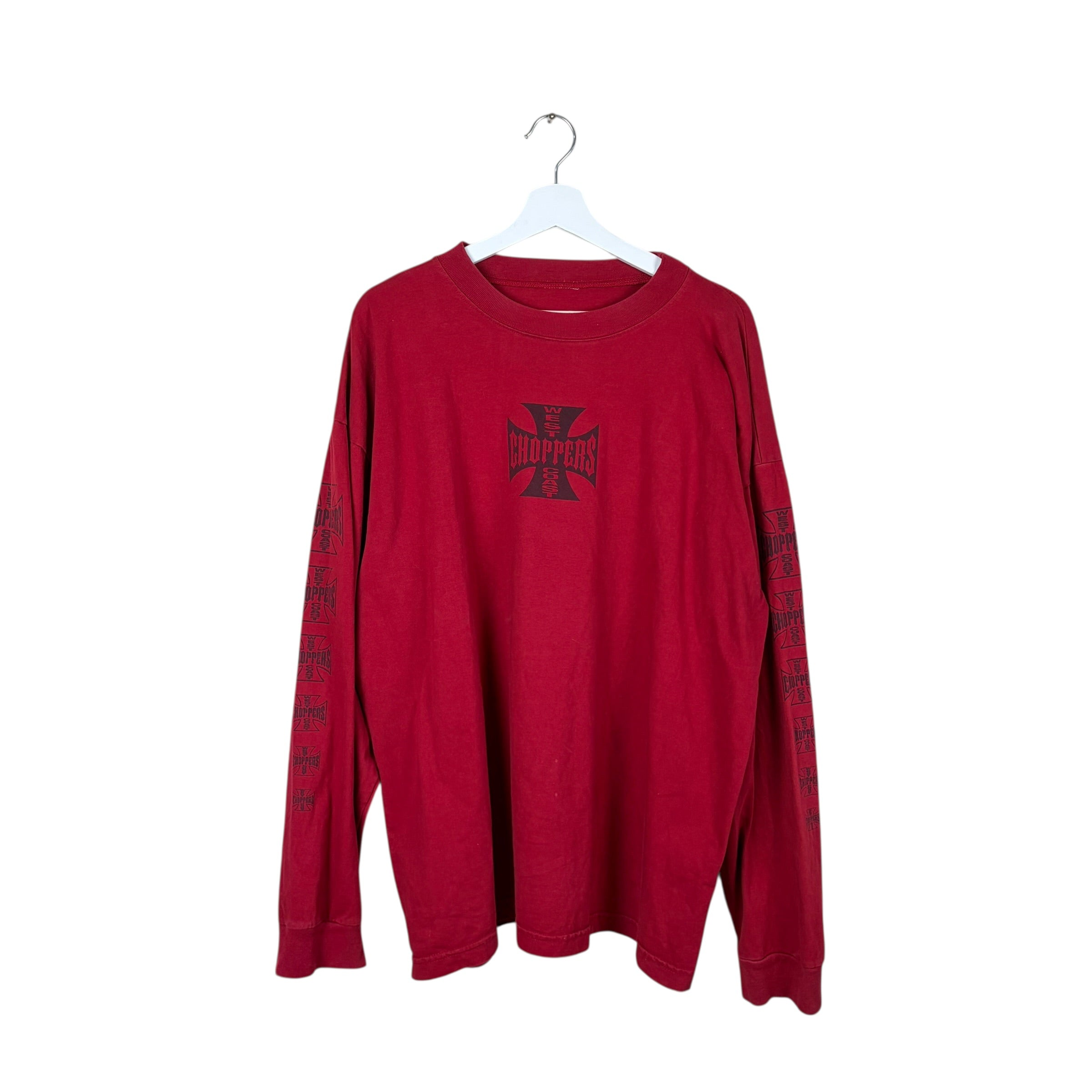 Vintage West Coast Choppers Longsleeve Maroon