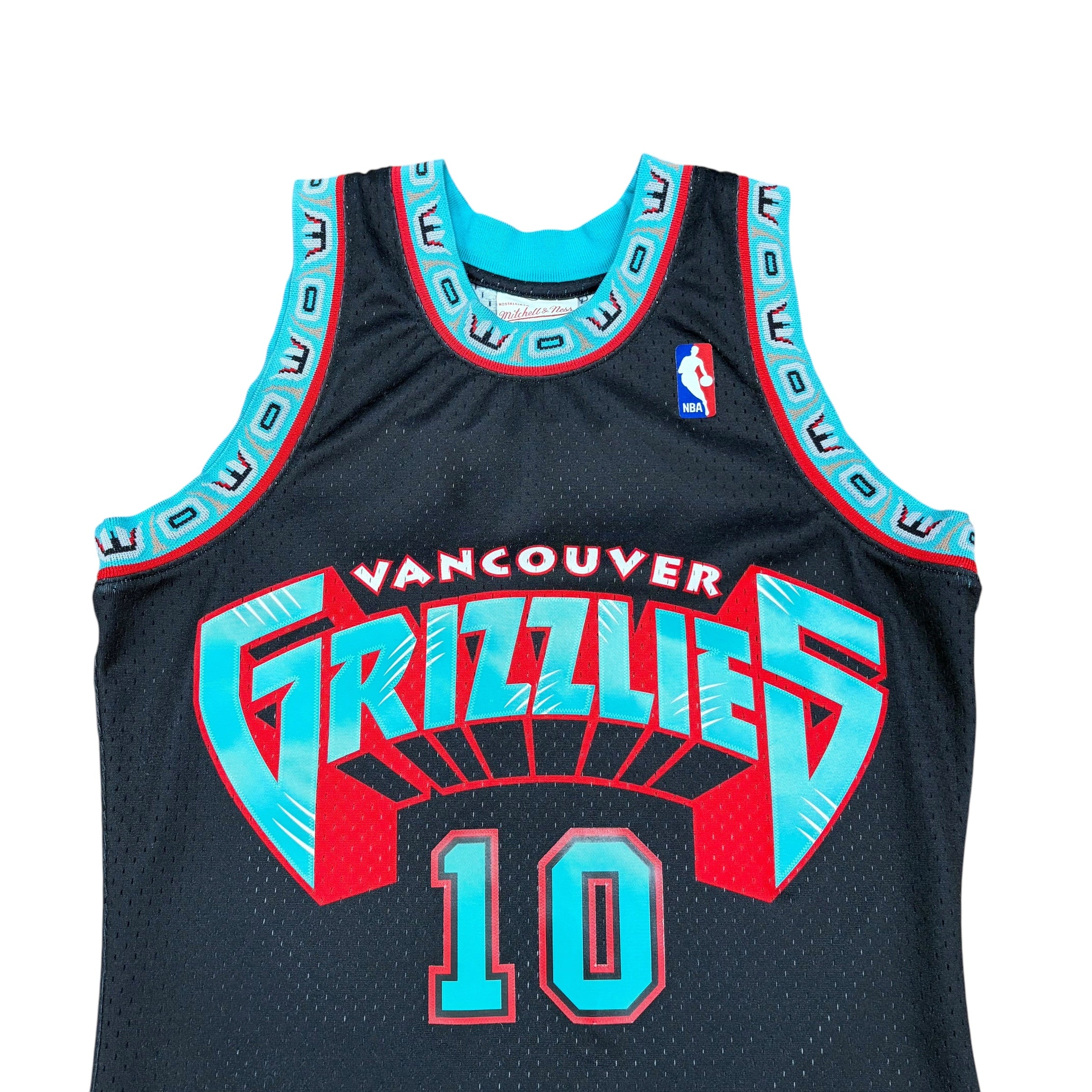 Vintage Mitchell & Ness NBA Vancouver Grizzlies Mike Bibby Classic Jersey Black