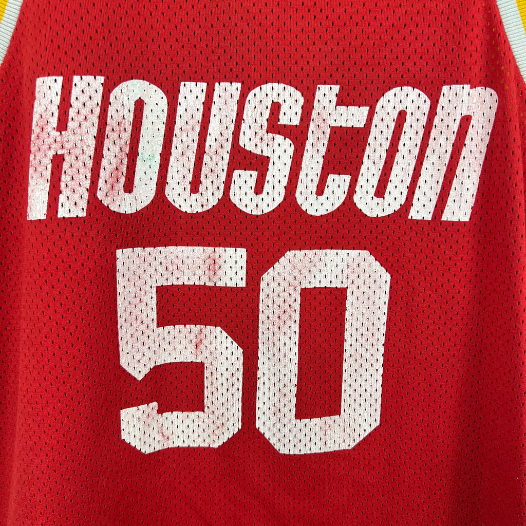 Vintage 80’s Ravens Knit Houston Rockets Ralph Sampson Away Jersey Red