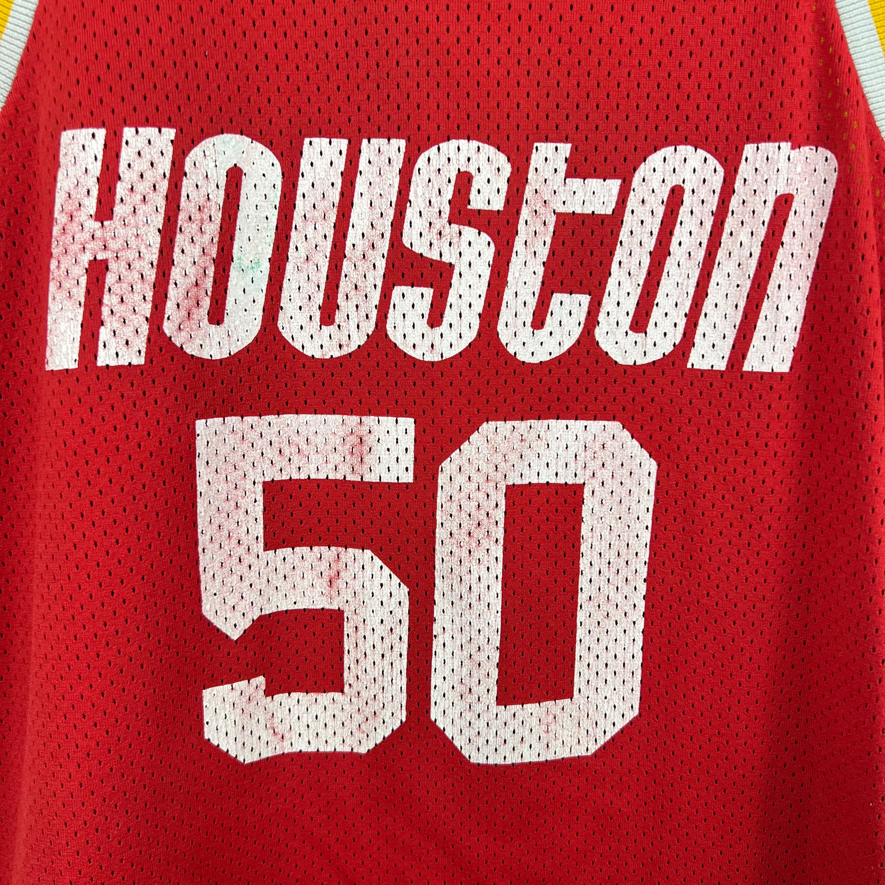 Vintage 80’s Ravens Knit Houston Rockets Ralph Sampson Away Jersey Red