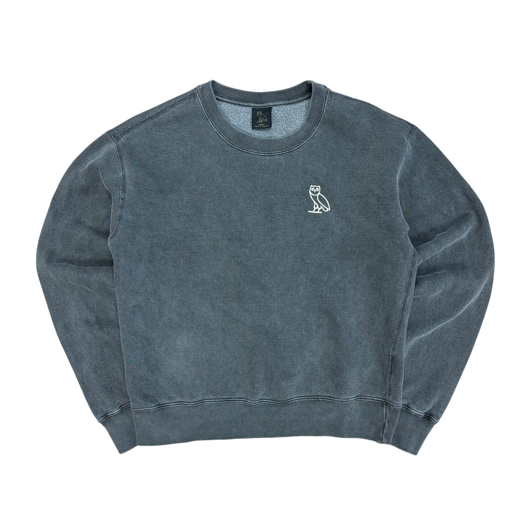 OVO Women’s Garment Dyed Crewneck Washed Black