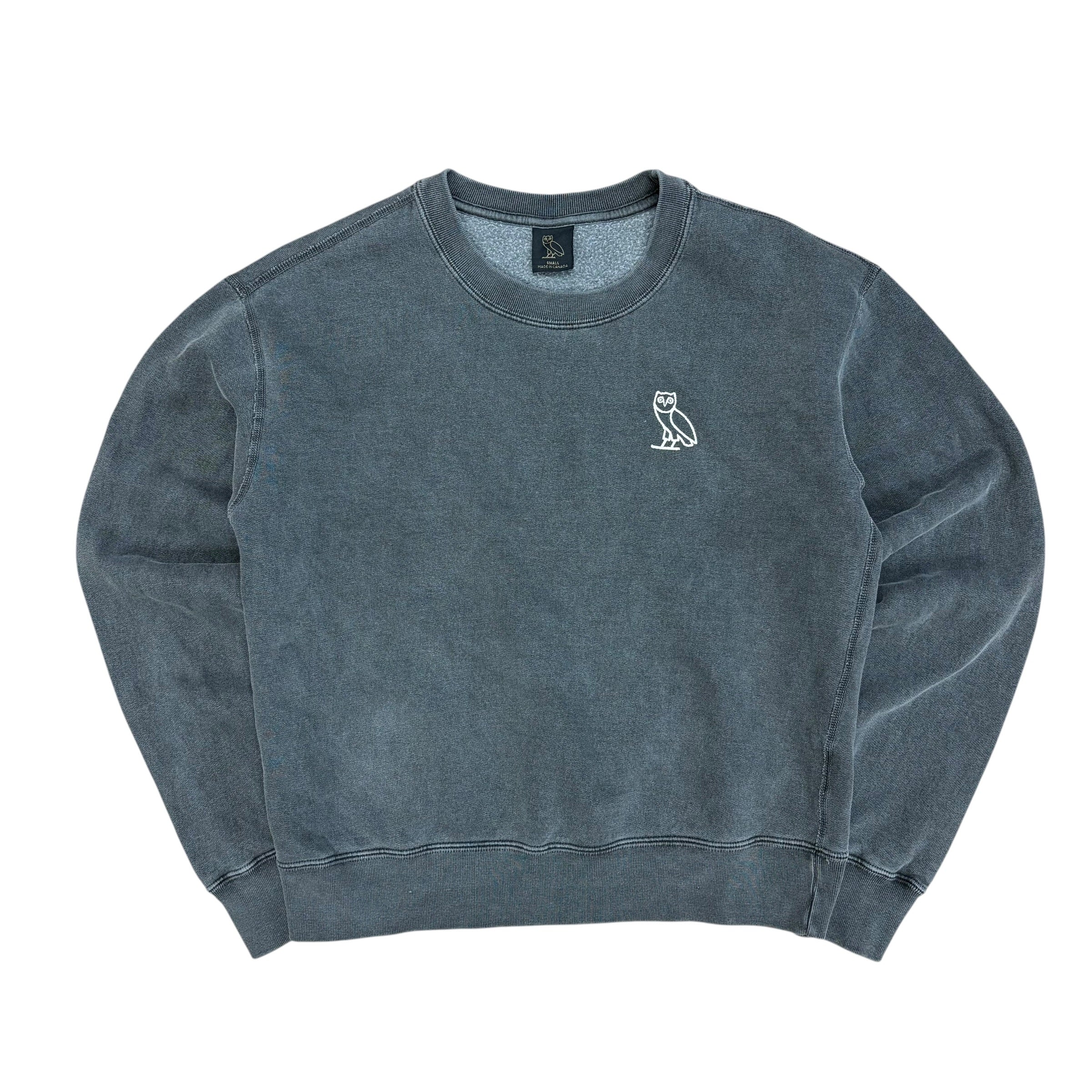 OVO Women’s Garment Dyed Crewneck Washed Black