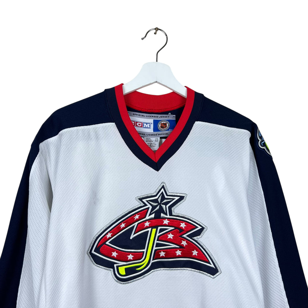 Vintage CCM Columbus Blue Jackets Youth Blank Home Jersey